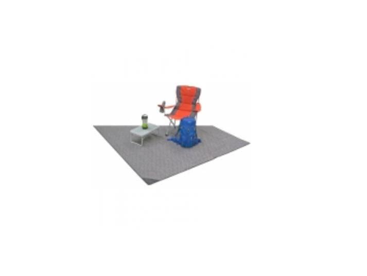 Insulated Fitted Carpet - Kela - 2.20 X 2.98m with camping chair and table for added comfort.