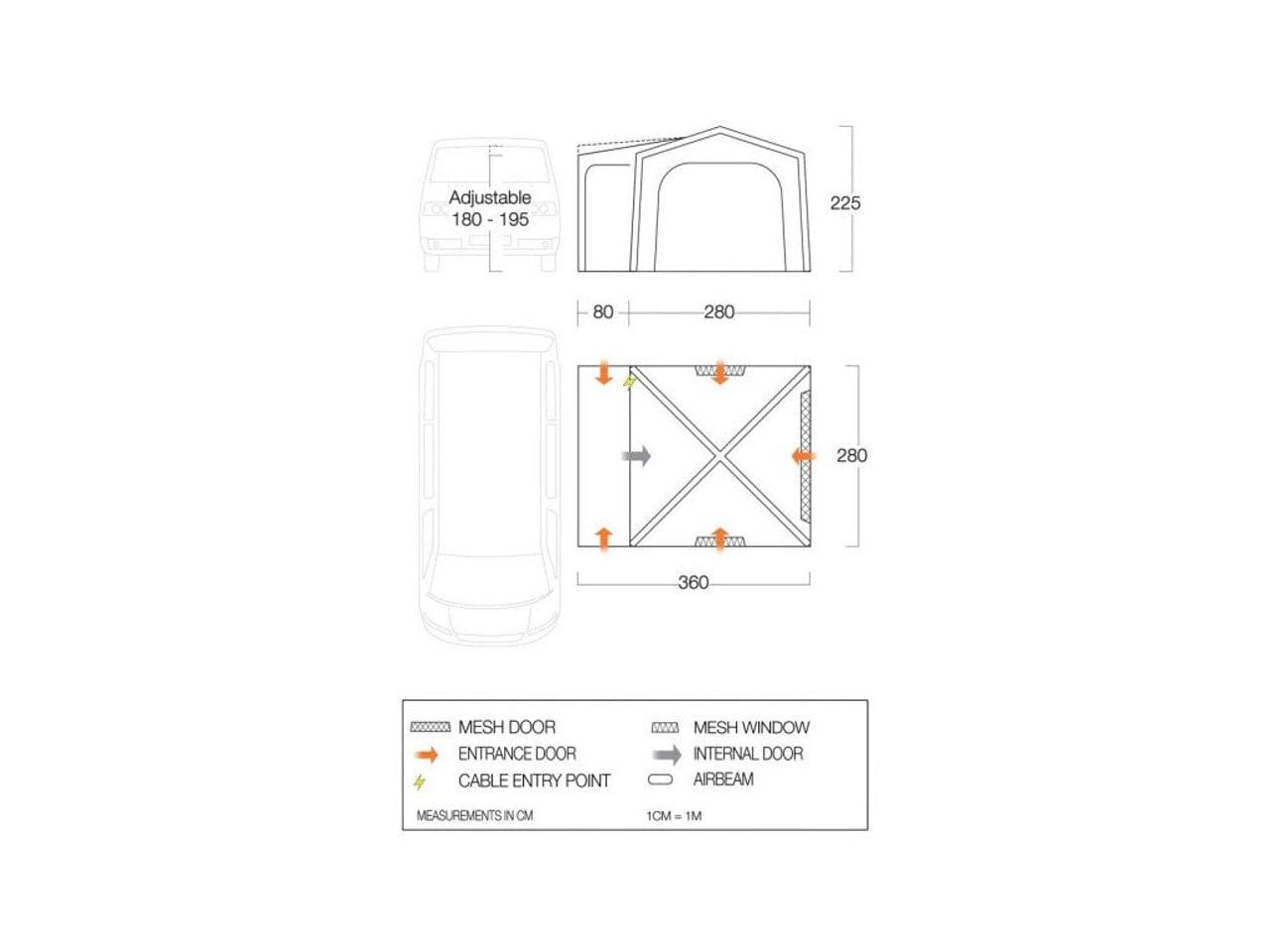 Vango Inflatable Awning Vango Agora VW Inflatable Drive Away Awning