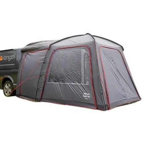 Vango Tailgate Pole Drive Away Awning - Low attached to a vehicle, showcasing its design and functionality.