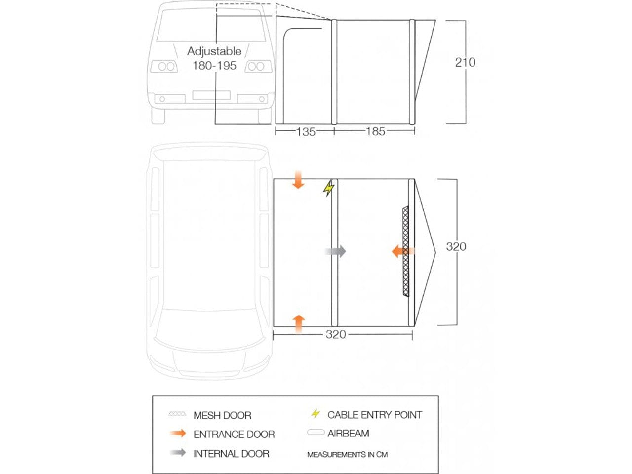 Vango Inflatable Awning Vango Tolga VW Inflatable Drive Away Awning