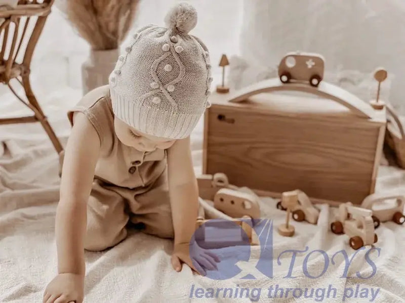 Wooden Vehicle Play Set - QToys | Wooden Toy NZ by Curious Moonbeam