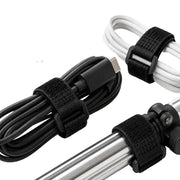 Habicare Reusable Black Nylon Hook & Loop Cable Ties Reusable Black Nylon Hook & Loop Cable Ties