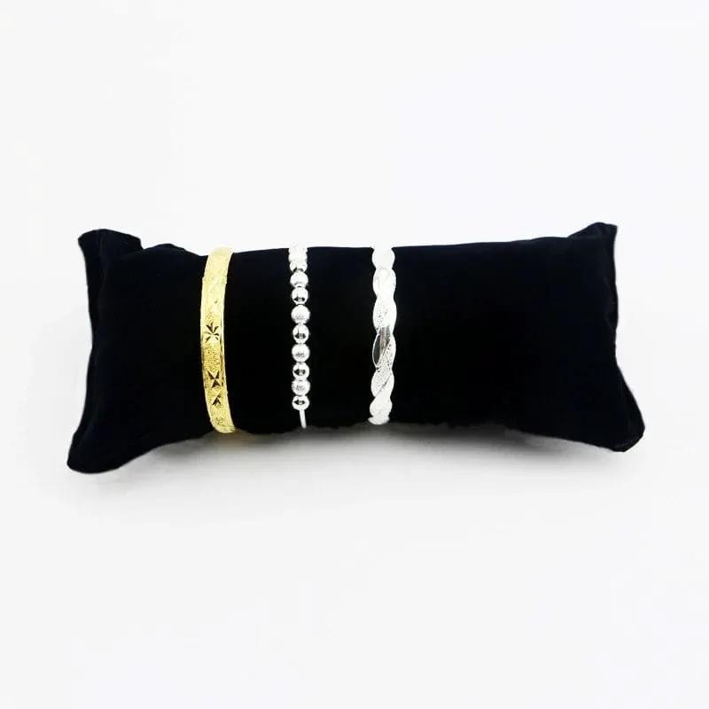 Velvet Display Cushion (Black & Grey) by That Watch Shop