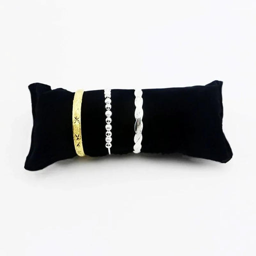 Velvet Display Cushion (Black & Grey) by That Watch Shop