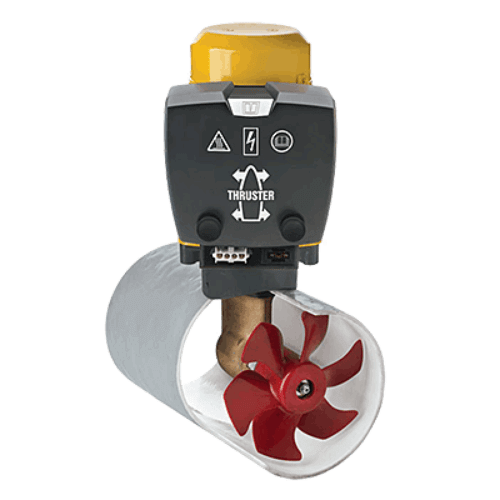 Bow Thruster 160 Kgf 7kW 24v with sleek design and red propeller for enhanced vessel maneuverability.