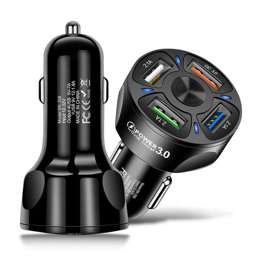 12V Car Cigarette Lighter Socket Dual QC3.0 USB Ports Fast Charger Power Adapter Car Charger by salelink.co.nz