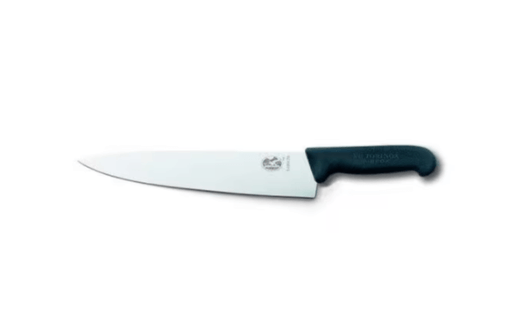 Victorinox 25cm Carving Knife - Black Handle with precision blade and ergonomic design.