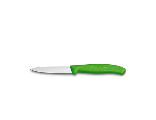 Victorinox Paring Knife 6.7606 - 8cm Green Handle with ergonomic green handle and stainless steel blade