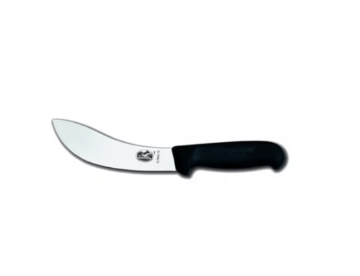 Victorinox Skinning Knife 5.7803.15cm Black Handle with ergonomic Fibrox handle for food industry use.