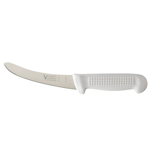 Victory Knives Butchers Knives White Handle CURVED BONING KNIFE 13cm 2-213-13-115W