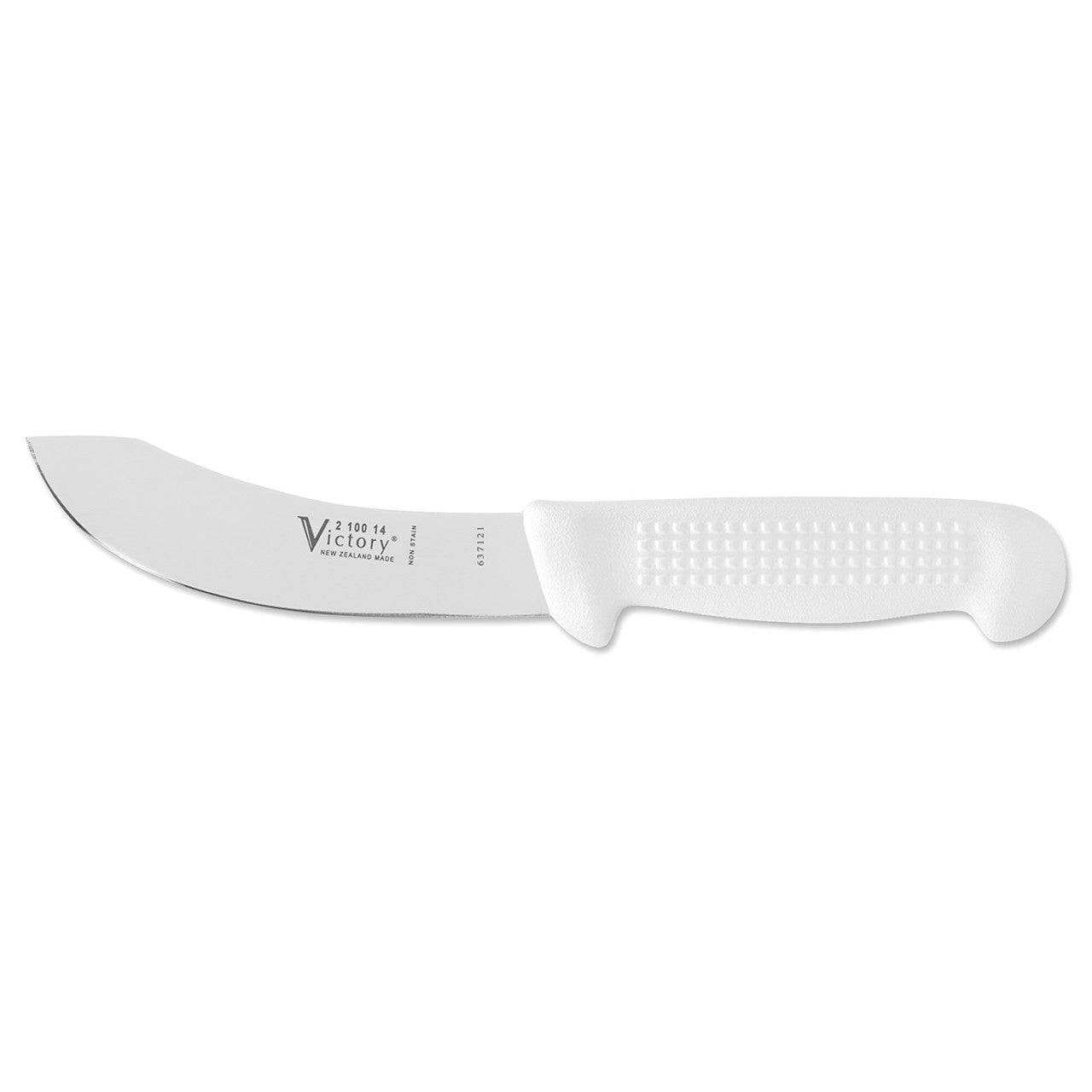 Victory Knives Butchers Knives White Handle SKINNING KNIFE 14cm 2-100-14-115