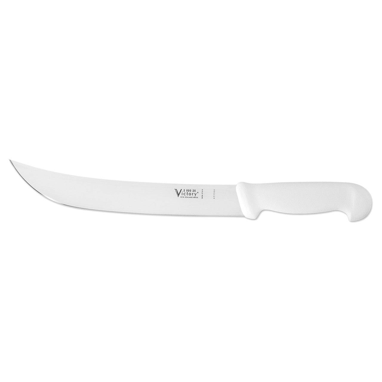Victory Knives Butchers Knives White Handle STEAK KNIFE 25cm - Box of 6