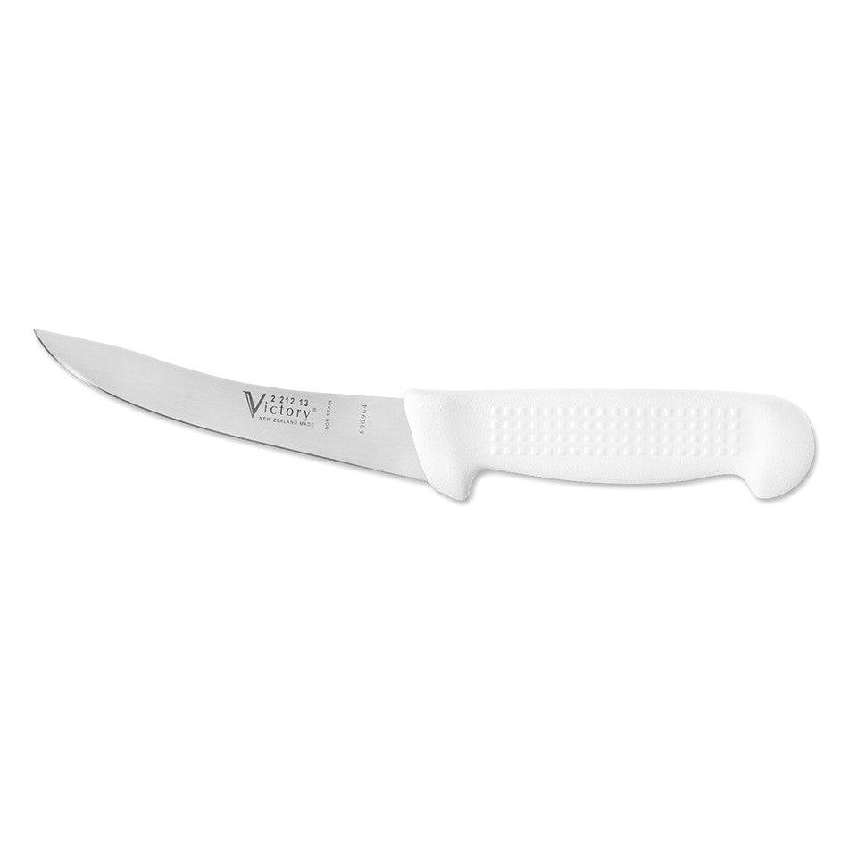 Victory Knives Butchers Knives White Handle TRIMMING KNIFE 13cm - Box of 6