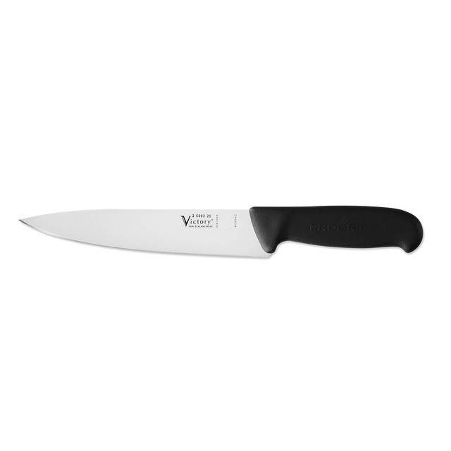 Victory Chefs Knife 20cm - Progrip Black X6 - Action Outdoors Kiwi