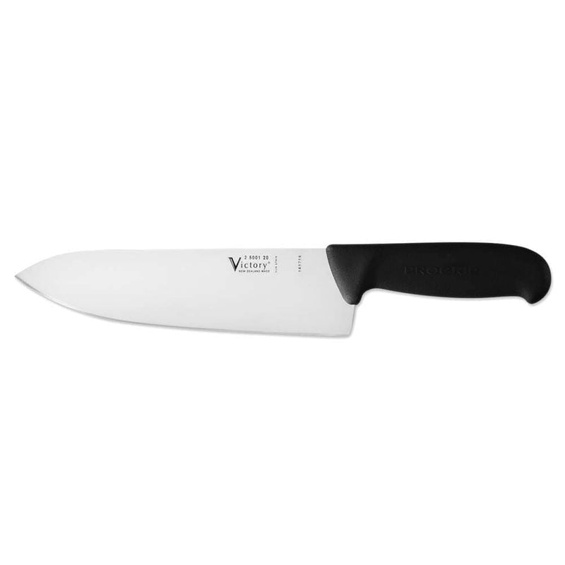 Victory Wide Cooks Knife 20cm 2-5001-20-200BK with stainless steel blade and black handle