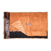 Fishing Knife Set 6 Piece Fish Filleting leather roll with compartments for optimal knife storage and organization.