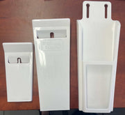 White Quad Knife Scabbard SK10/4 -  S17 in a group showcasing three organizational knife storage solutions.