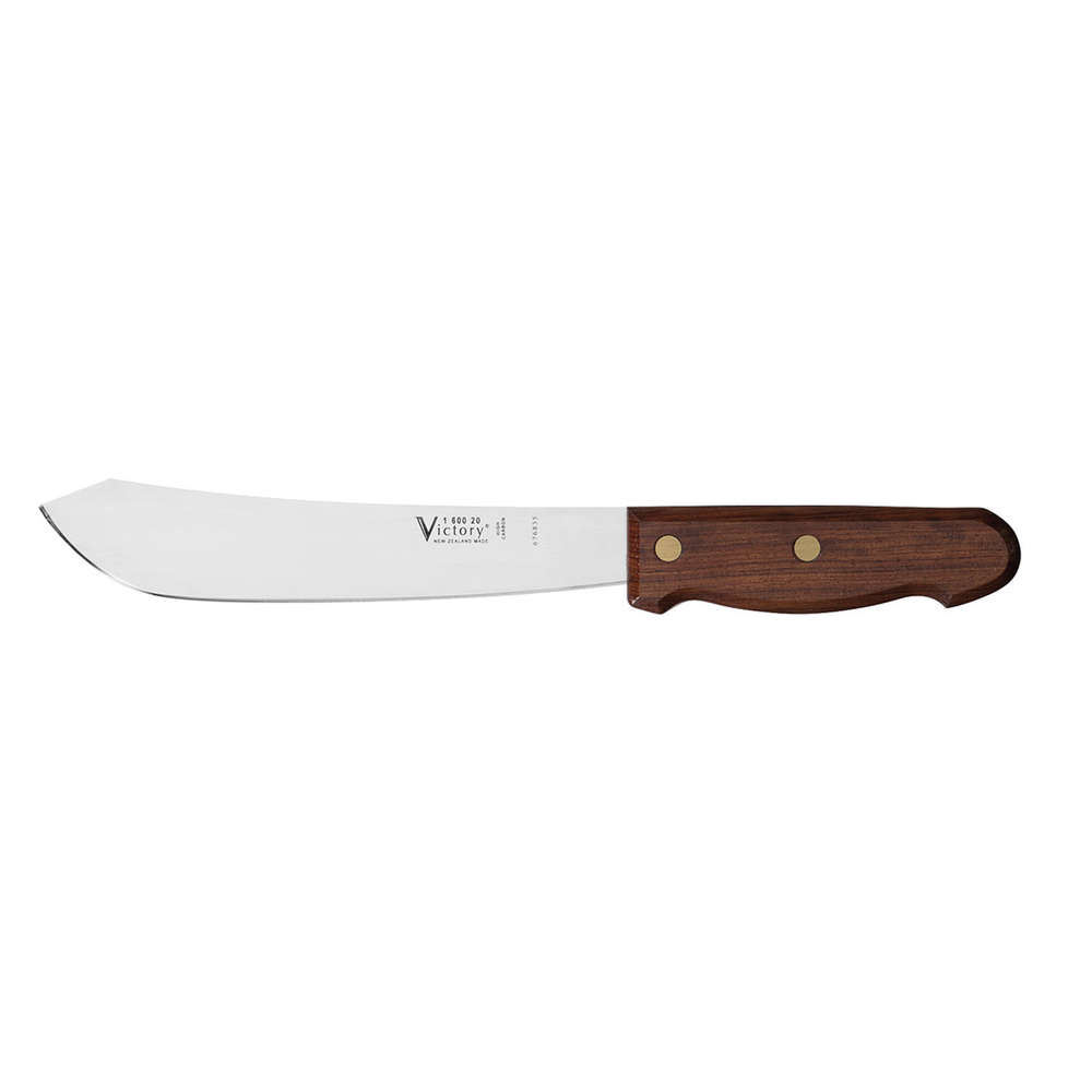 Carbon Butcher Knife 20cm One Knife Wood - Action Outdoors Kiwi