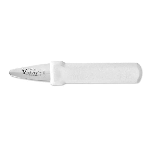 Kia Ora Oyster Knife 5cm 2-602-05-118 with blunt edges and rounded tip for easy shucking.