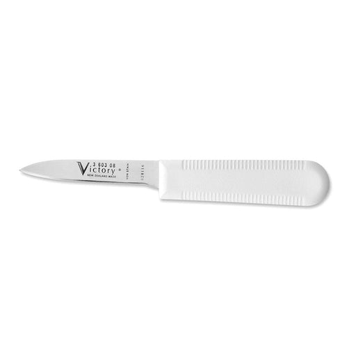 Mussel Knife 8cm - Stainless steel cutting tool with comfortable handle for shucking mussels and shellfish.