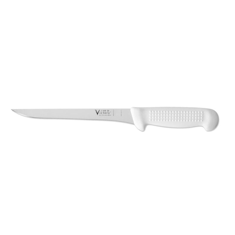 Straight Fillet Knife 20cm S/S 2-508-20-115 with a stainless steel blade and ergonomic handle.