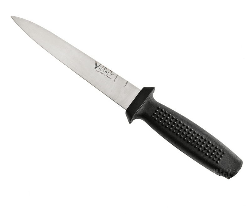 Pig Sticker Knife 18cm Blade 2-317-18-116 with stainless steel blade and black handle.