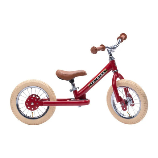 Red Vintage Balance Bike & Trike – Trybike | Balance Bike NZ by Curious Moonbeam
