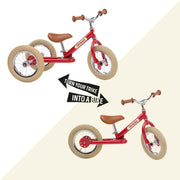 Red Vintage Balance Bike & Trike – Trybike | Balance Bike NZ by Curious Moonbeam