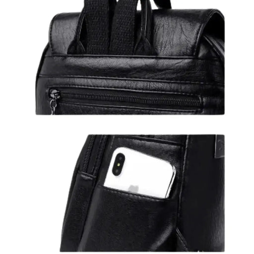 Vintage Soft Leather Backpack for Women by Habicare