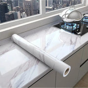 Vinyl Marble Wallpaper – Waterproof (8 designs available) by Habicare