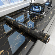 Vinyl Marble Wallpaper – Waterproof (8 designs available) by Habicare