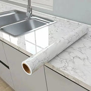 Vinyl Marble Wallpaper – Waterproof (8 designs available) by Habicare