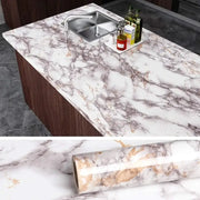 Vinyl Marble Wallpaper – Waterproof (8 designs available) by Habicare