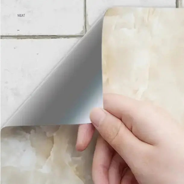 Vinyl Marble Wallpaper – Waterproof (8 designs available) by Habicare