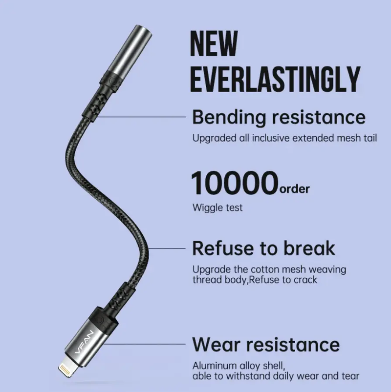 Vipfan Lightning to 3.5mm Audio Jack Adaptor by techplus