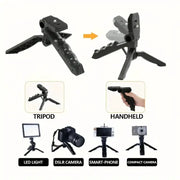 Vlogging Kit with Tripod, Mic & LED Light for Smartphones (6 in 1) by Habicare