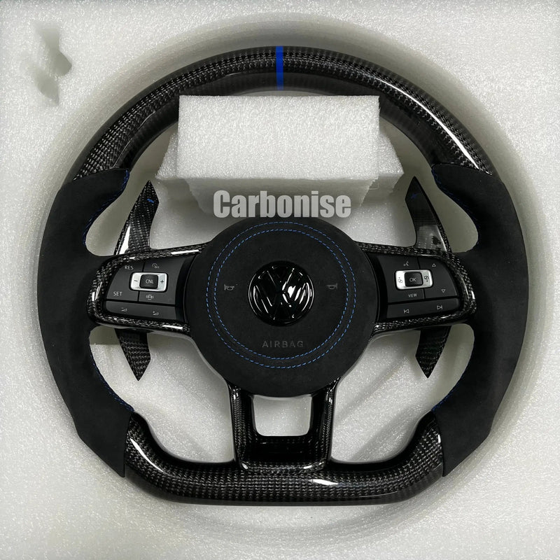 Volkswagen Golf Steering Wheel (Carbon Fiber+Alcantara) #01 by CARBONISE