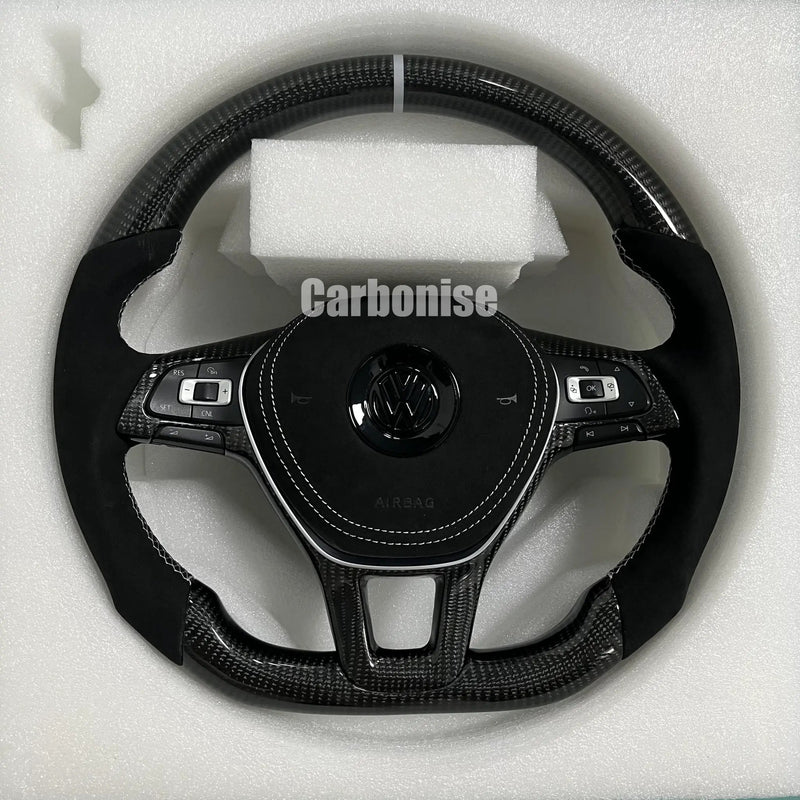 Volkswagen Golf Steering Wheel (Carbon Fiber+Alcantara) #02 by CARBONISE