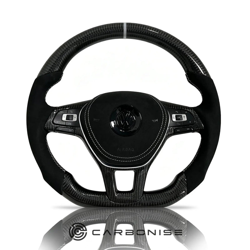 Volkswagen Golf Steering Wheel (Carbon Fiber+Alcantara) #02 by CARBONISE