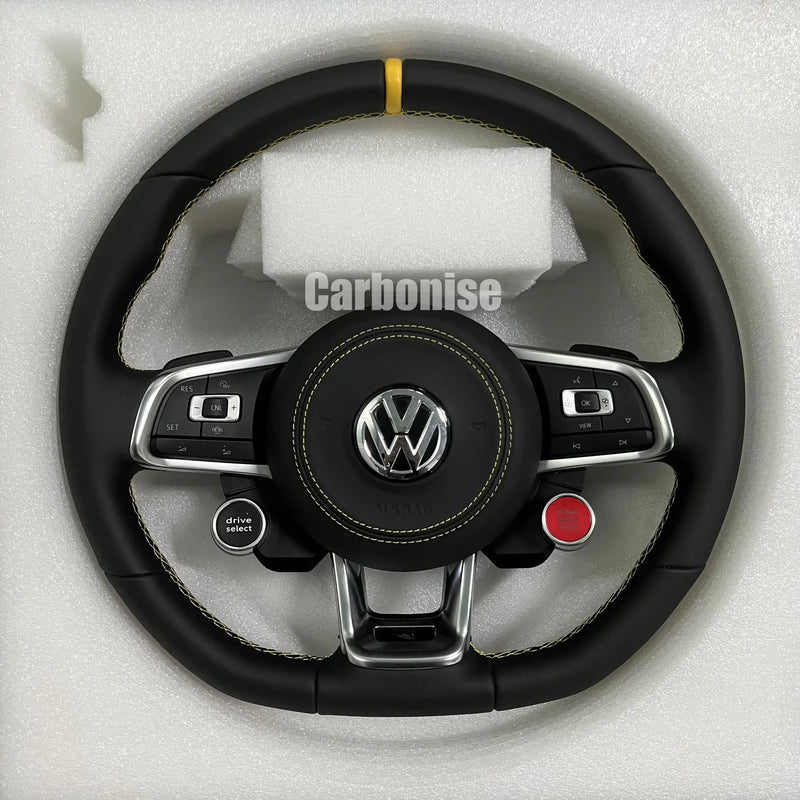 Volkswagen Golf Steering Wheel (Smooth Leather) #03 by CARBONISE