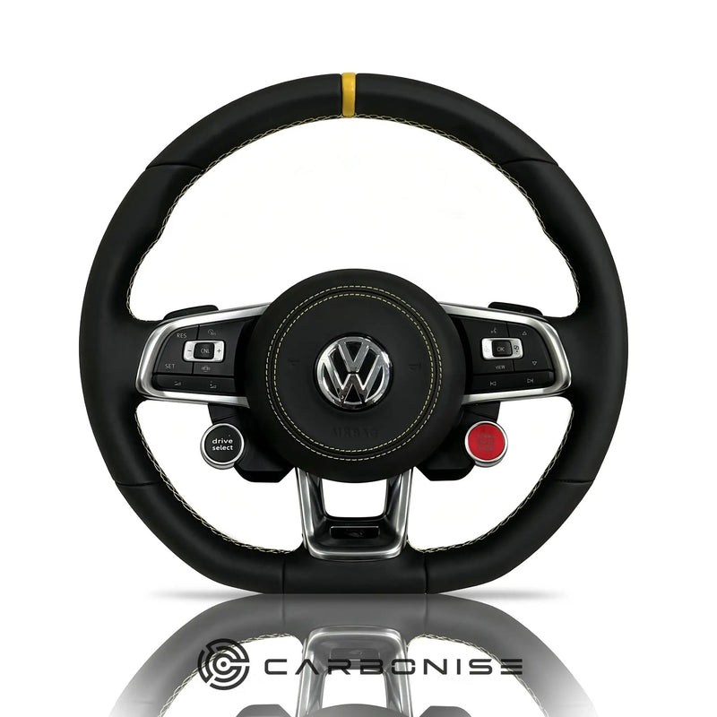 Volkswagen Golf Steering Wheel (Smooth Leather) #03 by CARBONISE