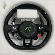 Volkswagen Golf Steering Wheel (Forged Carbon Fiber+Perforated Leather) #05 by CARBONISE