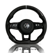Volkswagen Golf Steering Wheel (Carbon Fiber+Perforated Leather) #06 by CARBONISE