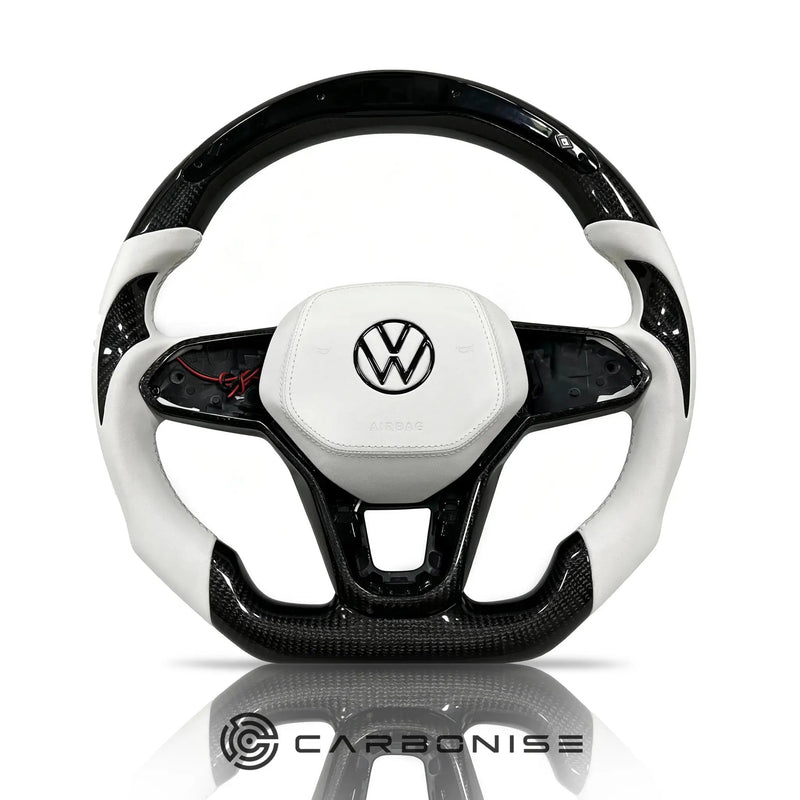 Volkswagen Golf Steering Wheel (Carbon Fiber+Smooth Leather) #07 by CARBONISE