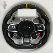 Volkswagen Golf Steering Wheel (Carbon Fiber+Perforated Leather) #08 by CARBONISE
