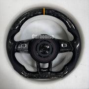 Volkswagen Golf Steering Wheel (Forged Carbon Fiber+Perforated Leather) #1 by CARBONISE