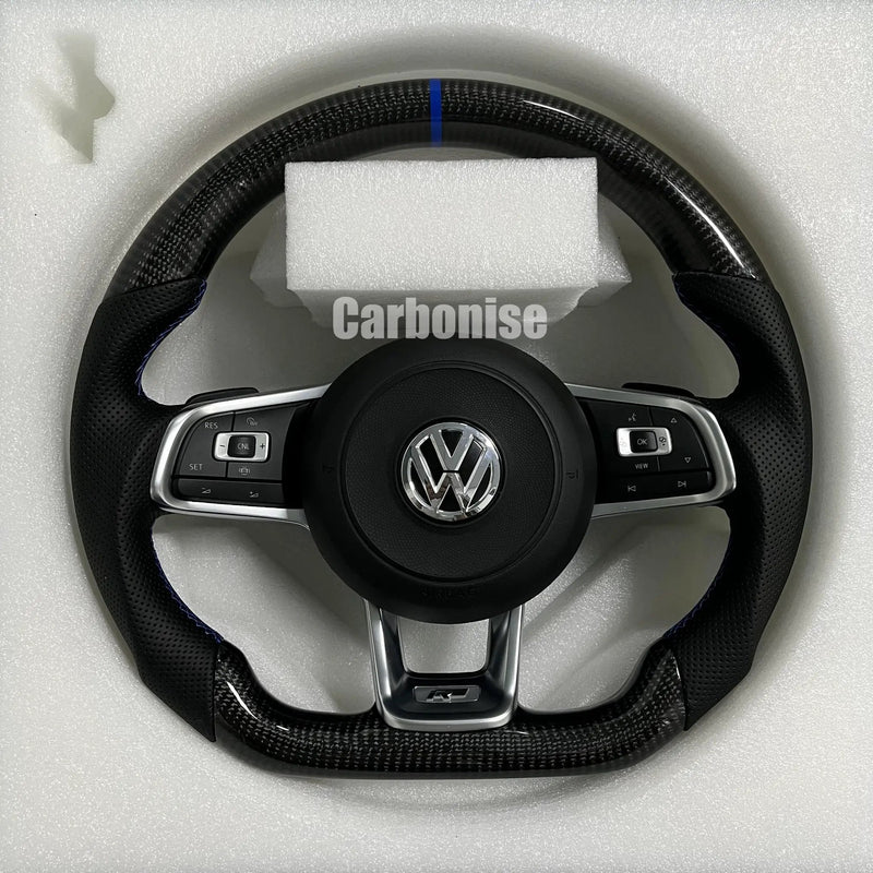 Volkswagen Golf Steering Wheel (Carbon Fiber+Perforated Leather) #10 by CARBONISE
