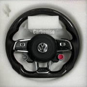 Volkswagen Golf Steering Wheel (Carbon Fiber+Perforated Leather) #11 by CARBONISE
