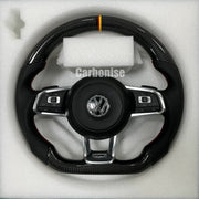 Volkswagen Golf Steering Wheel (Carbon Fiber+Perforated Leather) #12 by CARBONISE