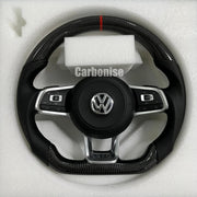 Volkswagen Golf Steering Wheel (Carbon Fiber+Perforated Leather) #14 by CARBONISE